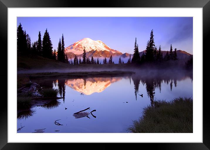 Mountain Sunrise  Framed Mounted Print by Mike Dawson