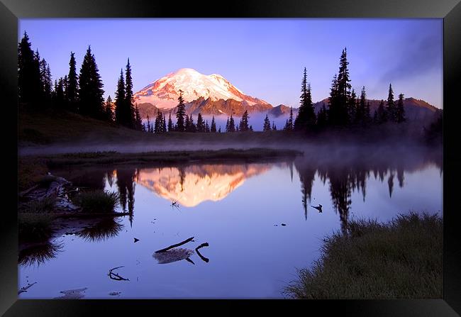 Mountain Sunrise  Framed Print by Mike Dawson
