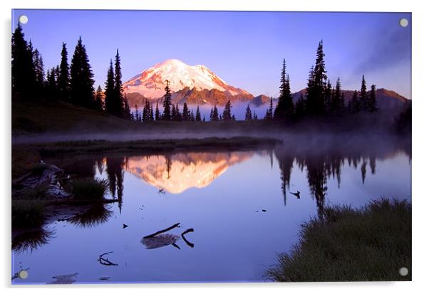 Mountain Sunrise  Acrylic by Mike Dawson