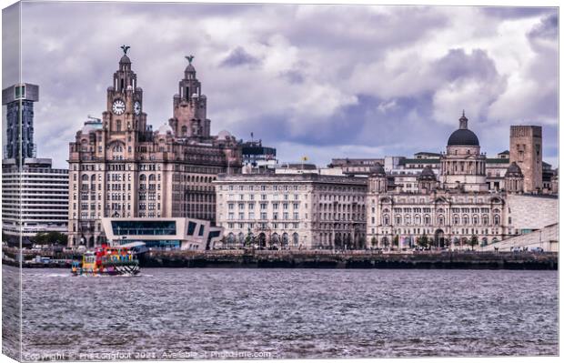 Liverpool City Waterfront Canvas Print by Phil Longfoot