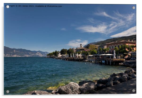 Torri del Benaco, Lake Garda Acrylic by Jim Jones