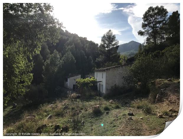 Abandoned Farm in Rural Spain Print by Estelle Davies