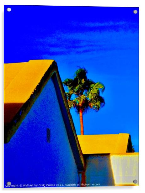 Espana Summer Sky Acrylic by Wall Art by Craig Cusins