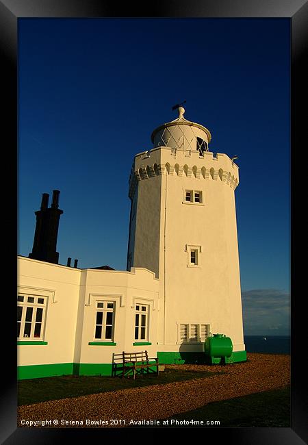 South Foreland Lighthouse Framed Print by Serena Bowles