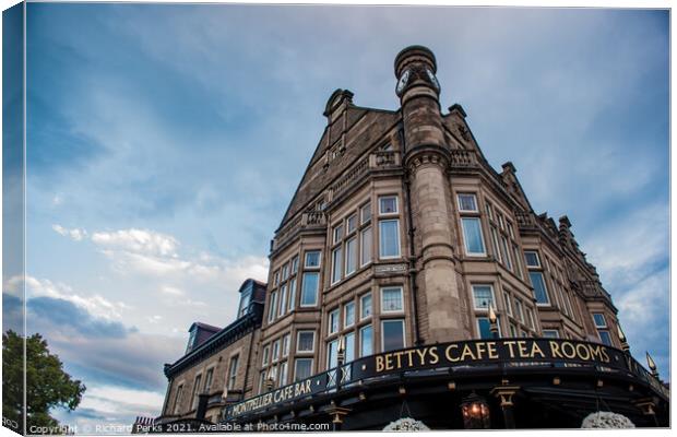 Bettys Cafe tearoom up in the clouds Canvas Print by Richard Perks
