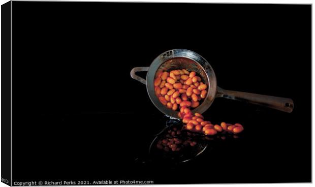 Spilling the Beans Canvas Print by Richard Perks