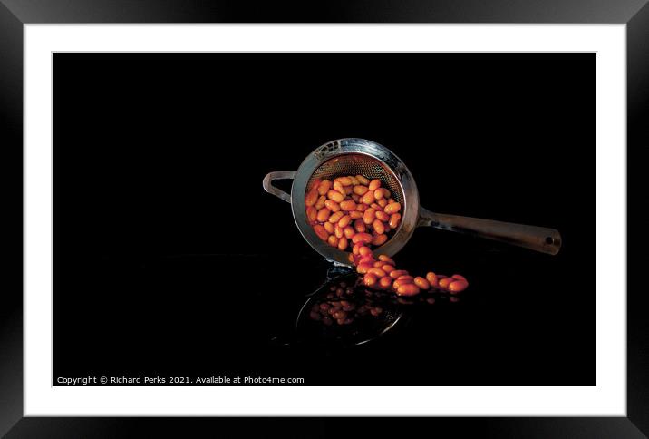 Spilling the Beans Framed Mounted Print by Richard Perks