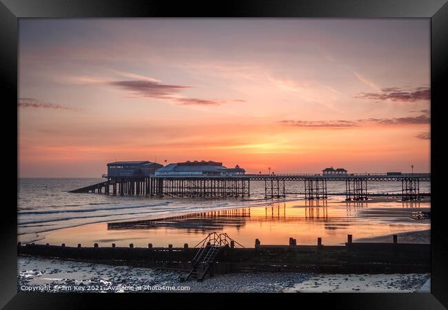 Sunrise Cromer Pier Norfolk Framed Print by Jim Key