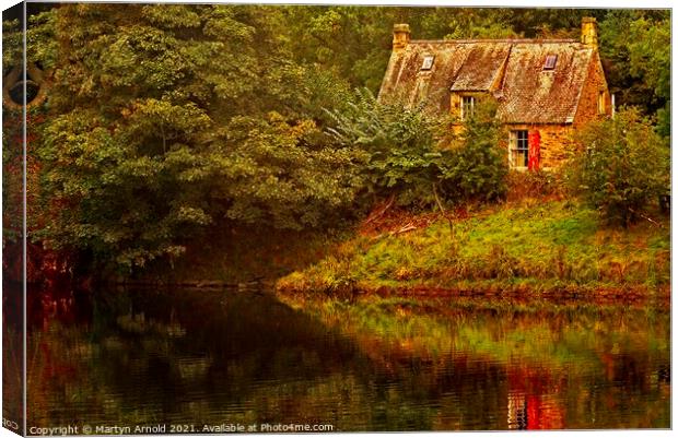 River Cottage, Hexham, Northumberland Canvas Print by Martyn Arnold