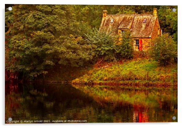 River Cottage, Hexham, Northumberland Acrylic by Martyn Arnold