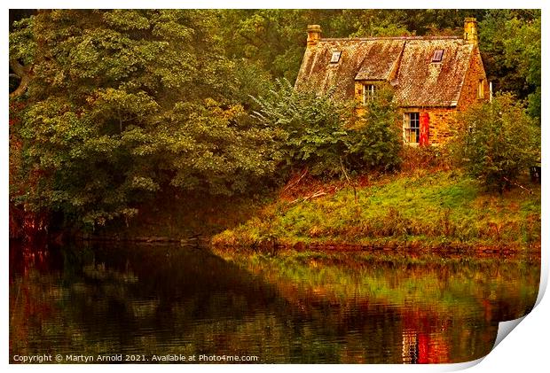 River Cottage, Hexham, Northumberland Print by Martyn Arnold