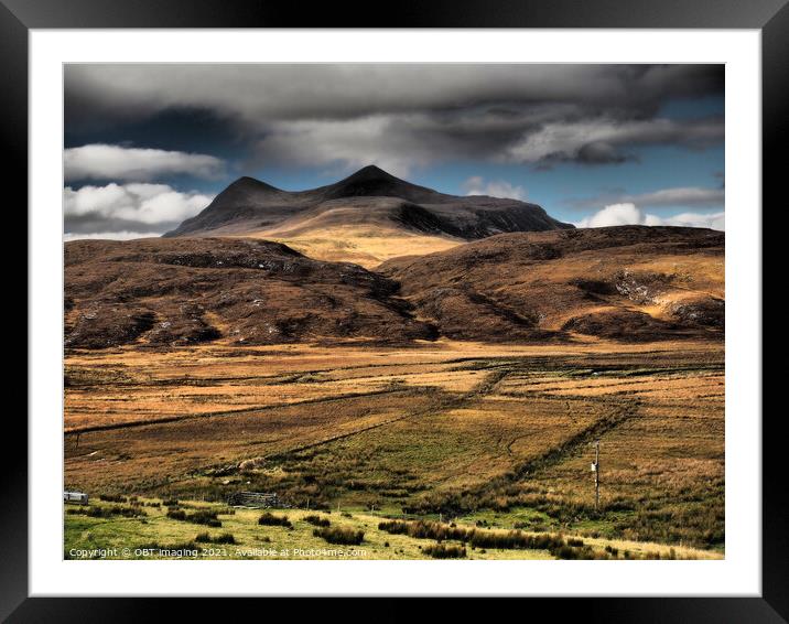 Cul Mor Assynt From Inchnadamph West Sutherland Sc Framed Mounted Print by OBT imaging