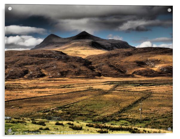 Cul Mor Assynt From Inchnadamph West Sutherland Sc Acrylic by OBT imaging