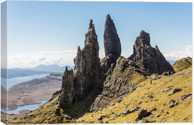 The Old Man of Storr, Isle of Skye Canvas Print by Keith Douglas