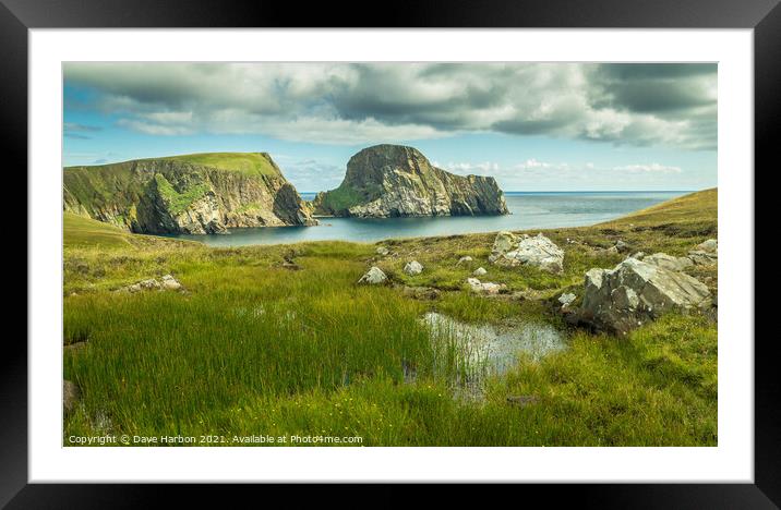Sheep Rock Framed Mounted Print by Dave Harbon