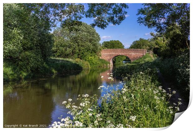 Kennet and Avon Canal, Wiltshire Print by KB Photo