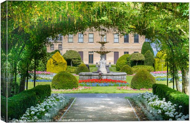 Brodsworth Hall and Gardens Canvas Print by Dave Harbon