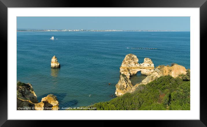 Sea overview in Camilo Beach Framed Mounted Print by Angelo DeVal