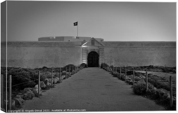 Sagres Fortress in Monochrome Canvas Print by Angelo DeVal