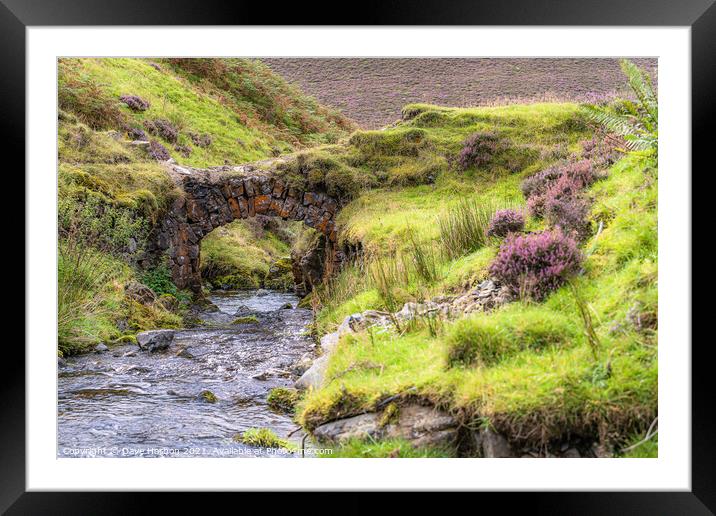 The Wee Bùrn Framed Mounted Print by Dave Harbon