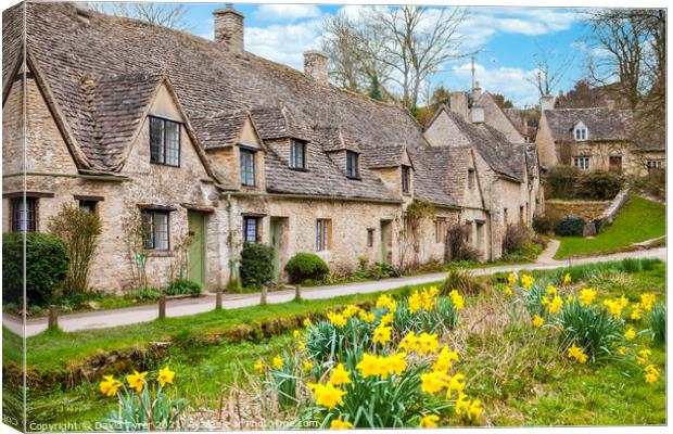 Quintessential Cotswolds Charm Canvas Print by David Tyrer
