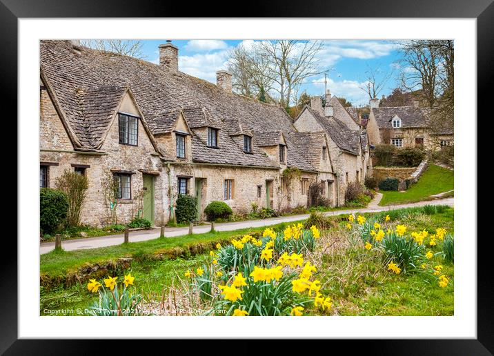 Quintessential Cotswolds Charm Framed Mounted Print by David Tyrer