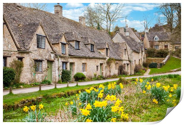 Quintessential Cotswolds Charm Print by David Tyrer