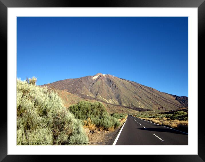 El Teide volcano. National Park of Tenerife Framed Mounted Print by Paulina Sator