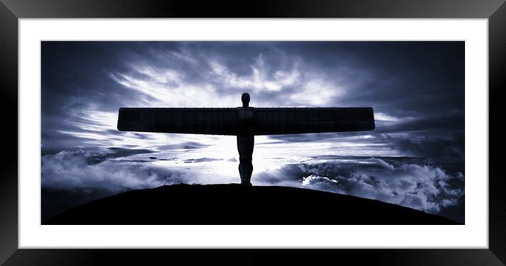 The Angel of the North Framed Mounted Print by Guido Parmiggiani