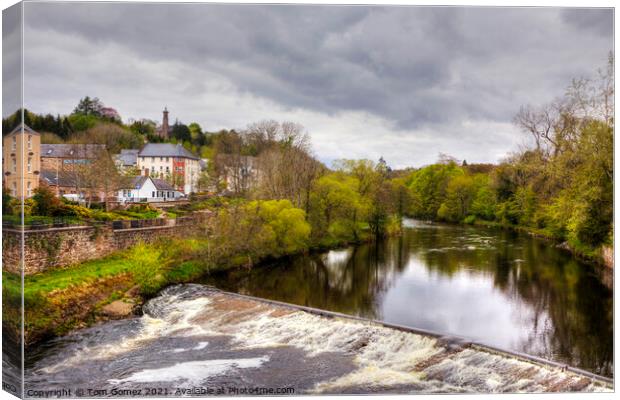 The River at Blairgowrie and Rattray Canvas Print by Tom Gomez