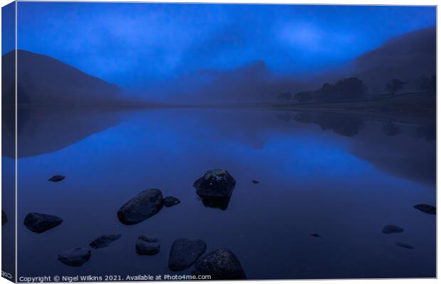 Blea Tarn Blue Hour - Lake District Canvas Print by Nigel Wilkins