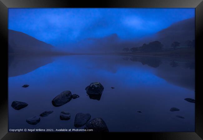 Blea Tarn Blue Hour - Lake District Framed Print by Nigel Wilkins