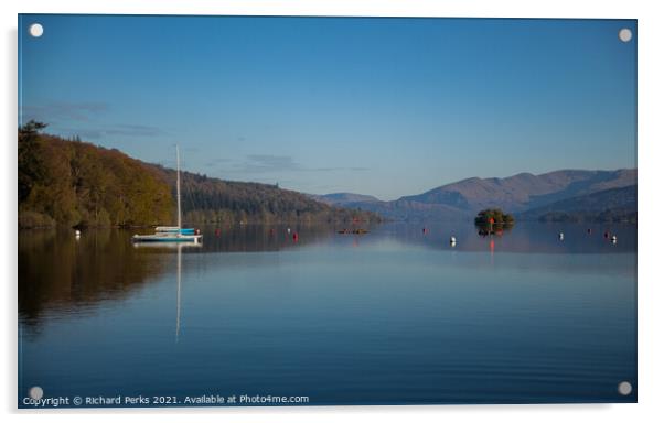 Dead Calm on Lake Windemere Acrylic by Richard Perks