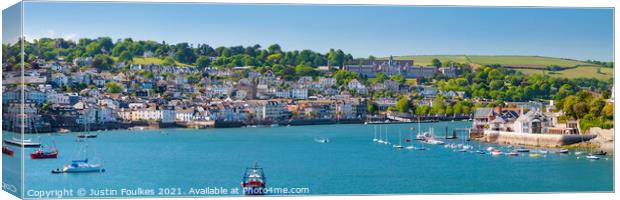 Dartmouth panorama Canvas Print by Justin Foulkes