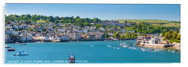 Dartmouth panorama Acrylic by Justin Foulkes