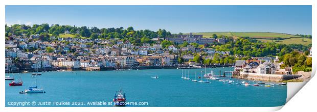 Dartmouth panorama Print by Justin Foulkes