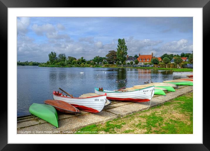 The  Meare Thorpeness Suffolk Framed Mounted Print by Diana Mower