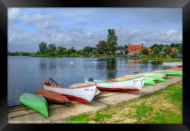 The  Meare Thorpeness Suffolk Framed Print by Diana Mower