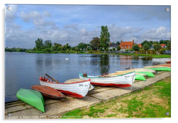 The  Meare Thorpeness Suffolk Acrylic by Diana Mower