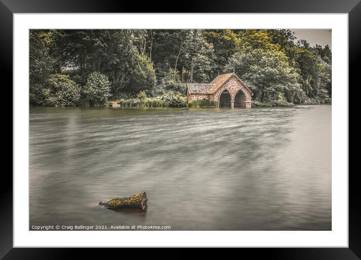 DUDMASTON HALL LAKE Framed Mounted Print by Craig Ballinger