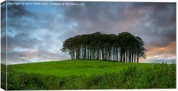 Nearly Home Trees, Coming home trees, Canvas Print by kathy white