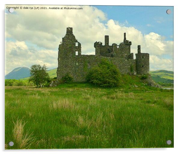 kilchurn castle Acrylic by dale rys (LP)