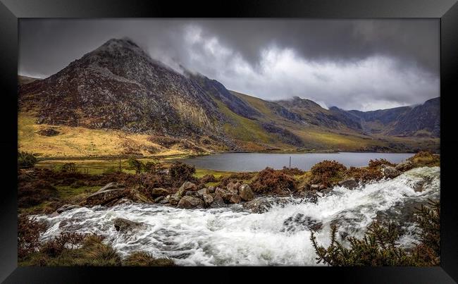 Tryfan and Llyn Ogwen after the Storm Framed Print by Alan Le Bon