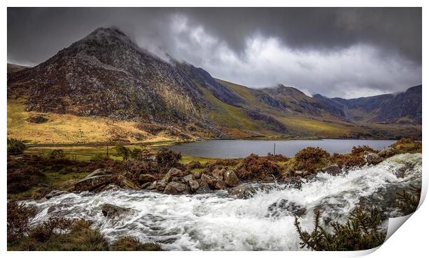 Tryfan and Llyn Ogwen after the Storm Print by Alan Le Bon
