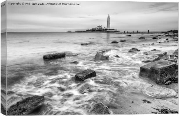 St Mary`s Lighthouse Canvas Print by Phil Reay