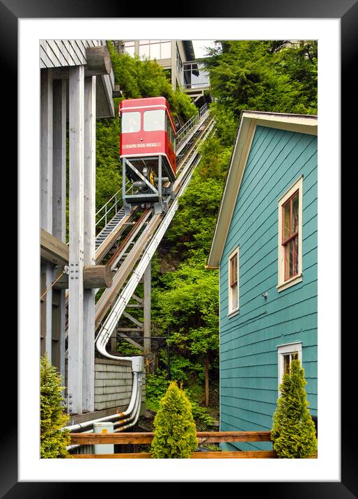 Ketchikan Funicular Framed Mounted Print by Mark Llewellyn