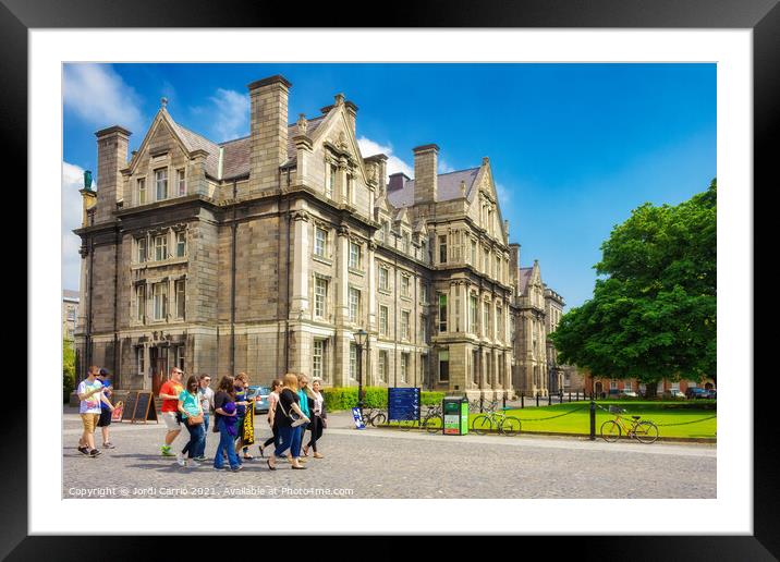Trinity College, Dublin, Ireland - 1 Framed Mounted Print by Jordi Carrio