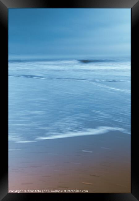 Abstract of the North Sea and beach Framed Print by That Foto