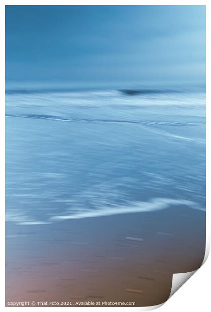 Abstract of the North Sea and beach Print by That Foto