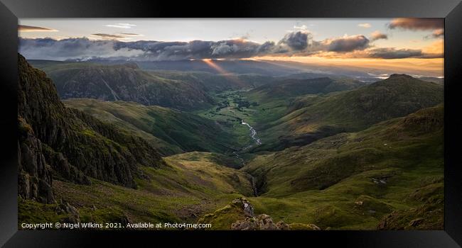 Great Langdale Framed Print by Nigel Wilkins